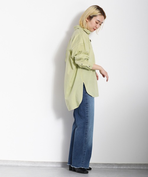cepo（セポ）の「インド綿 セイヒンゾメキリカエロングシャツ（シャツ/ブラウス・レディース・オフホワイト/ライム/パープル/ベージュ・M）」の10枚目の写真