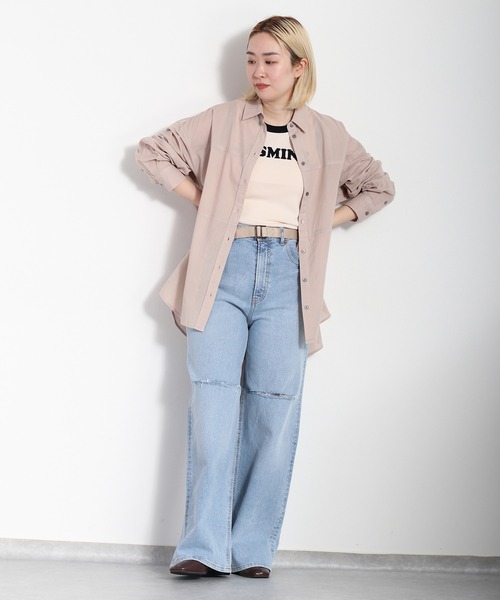 cepo（セポ）の「インド綿 セイヒンゾメキリカエロングシャツ（シャツ/ブラウス・レディース・オフホワイト/ライム/パープル/ベージュ・M）」の18枚目の写真