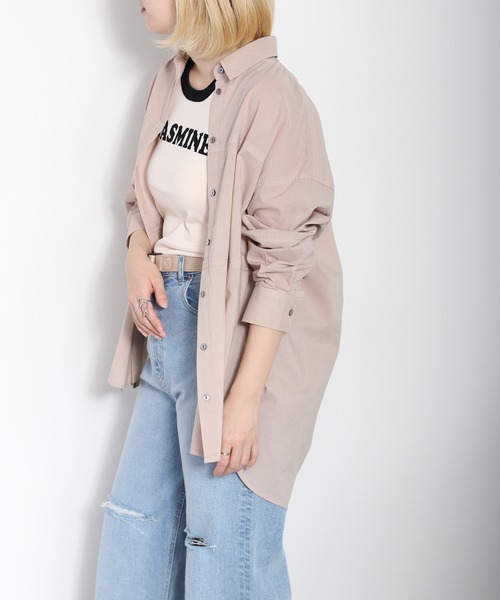 cepo（セポ）の「インド綿 セイヒンゾメキリカエロングシャツ（シャツ/ブラウス・レディース・オフホワイト/ライム/パープル/ベージュ・M）」の13枚目の写真