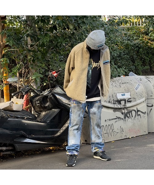 mindseeker（マインドシーカー）の「Mountain Logo Reversible Boa Jacket（ブルゾン・メンズ・ベージュ/ブラック・MEDIUM/SMALL）」の21枚目の写真