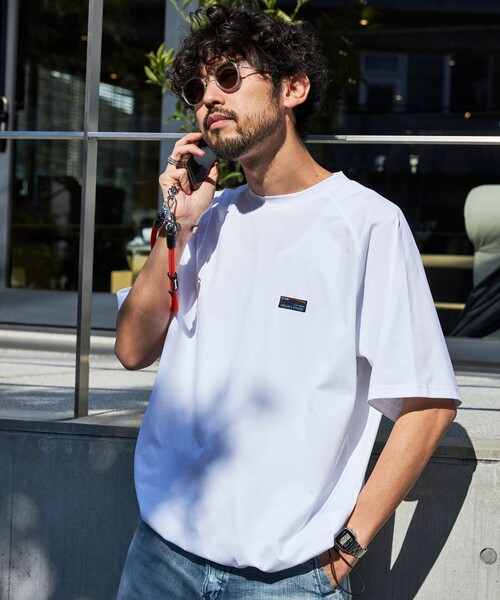 FREAK'S STORE(フリークスストア)の「限定展開 ビッグシルエット 水陸両用 ラグランスリーブ ユーティリティー Tシャツ / ラッシュガード(Tシャツ/カットソー・メンズ・ホワイト/ブラック・LARGE/MEDIUM/SMALL)」の2枚目の写真