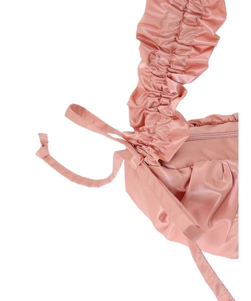 earth music&ecology（アースミュージックアンドエコロジー）の「ギャザーボディバッグ（エコバッグ/サブバッグ・レディース・アイボリー/ブラック/ピンク・FREE）」の11枚目の写真