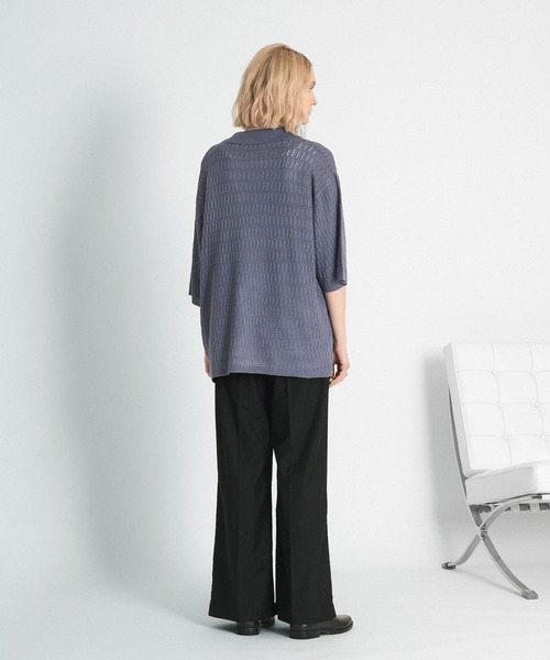セール】SHEER KNIT SHIRT/スカシアミニットシャツ（シャツ