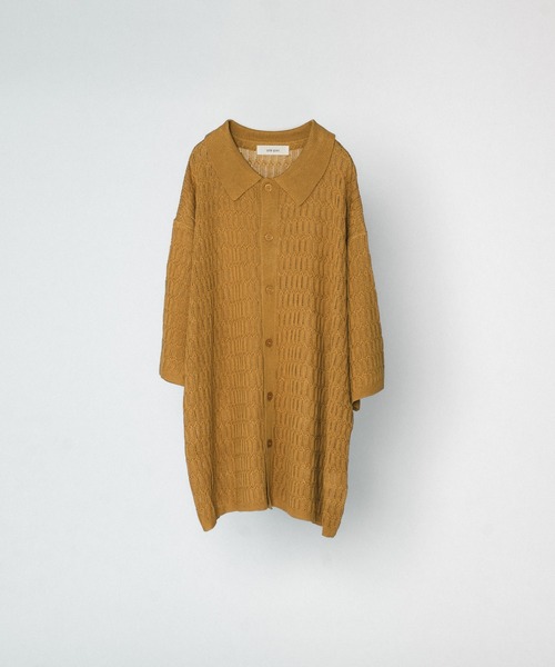SELLE GLANT(セレグランテ)の「SHEER KNIT SHIRT/スカシアミニットシャツ(シャツ/ブラウス・メンズ・グレイッシュブルー/マスタード・SMALL/MEDIUM/LARGE)」の14枚目の写真