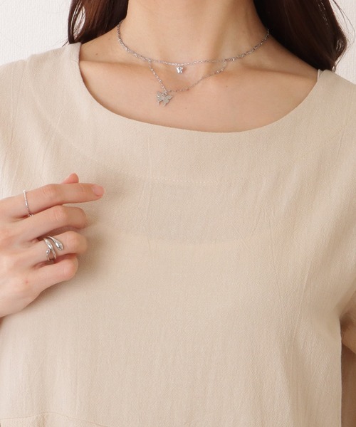 Lace Ladies(レースレディース)の「ソリッドカラー タック付き フレア ロング ワンピース(ワンピース・レディース・アイボリー/ブラック/グリーン・S/M/XL)」の21枚目の写真