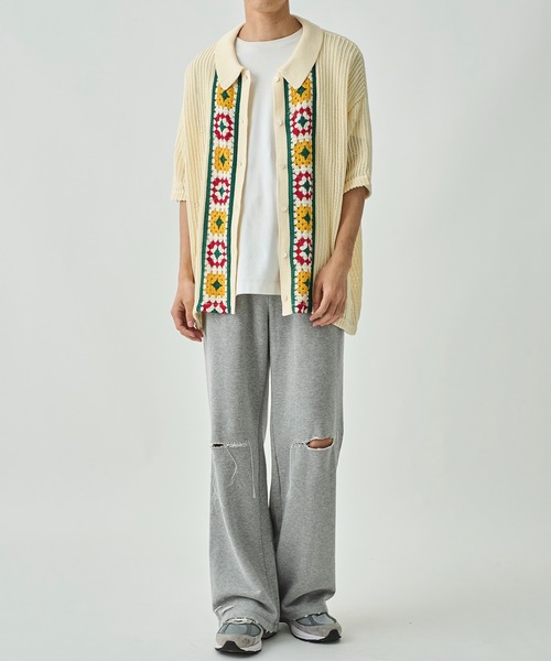 DISCOVERED(ディスカバード)の「KILAKILA DAMAGE SWEAT PANTS(スウェットパンツ・メンズ・グレー/ブラック・3)」の13枚目の写真