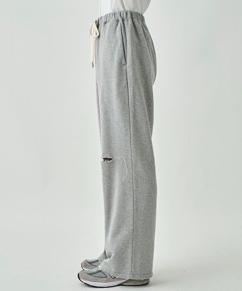DISCOVERED(ディスカバード)の「KILAKILA DAMAGE SWEAT PANTS(スウェットパンツ・メンズ・グレー/ブラック・3)」の16枚目の写真