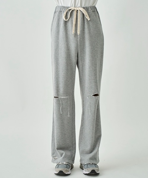 DISCOVERED(ディスカバード)の「KILAKILA DAMAGE SWEAT PANTS(スウェットパンツ・メンズ・グレー/ブラック・3)」の15枚目の写真