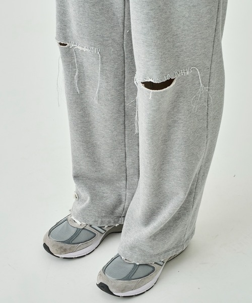 DISCOVERED(ディスカバード)の「KILAKILA DAMAGE SWEAT PANTS(スウェットパンツ・メンズ・グレー/ブラック・3)」の20枚目の写真
