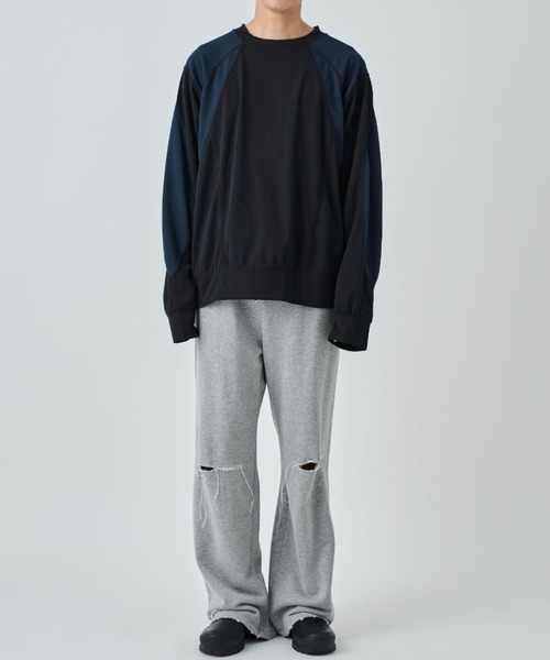 DISCOVERED(ディスカバード)の「KILAKILA DAMAGE SWEAT PANTS(スウェットパンツ・メンズ・グレー/ブラック・3)」の14枚目の写真