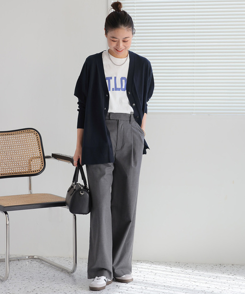 JOURNAL STANDARD relume（ジャーナルスタンダード　レリューム）の「《追加》クールコットンVネックカーディガン（カーディガン/ボレロ・レディース・ネイビー/ピンク/ホワイト系その他/ベージュ系その他・FREE）」の16枚目の写真