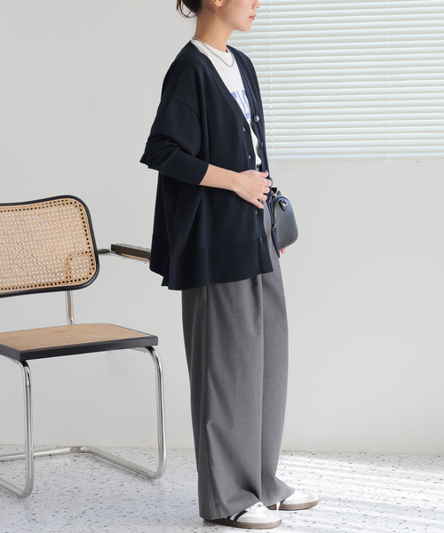 JOURNAL STANDARD relume（ジャーナルスタンダード　レリューム）の「《追加》クールコットンVネックカーディガン（カーディガン/ボレロ・レディース・ネイビー/ピンク/ホワイト系その他/ベージュ系その他・FREE）」の18枚目の写真