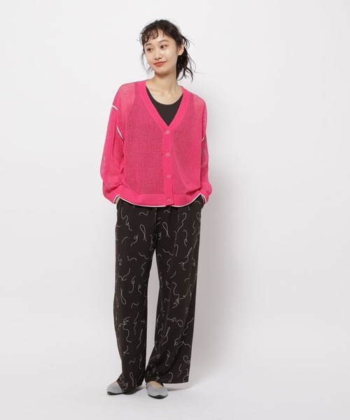 niko and...（ニコアンド）の「DRYユルプリントパンツ（その他パンツ・レディース・ブラック/ホワイト/チャコール/ダークブルー/スモーク/ライトグリーン・FREE）」の11枚目の写真