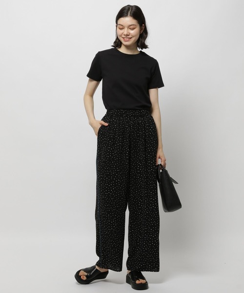 niko and...（ニコアンド）の「DRYユルプリントパンツ（その他パンツ・レディース・ブラック/ホワイト/チャコール/ダークブルー/スモーク/ライトグリーン・FREE）」の10枚目の写真