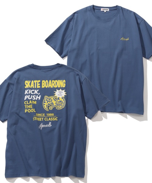 AIRWALK(エアウォーク)の「【AIRWALK/エアウォーク】アートワークデザイン ハーフスリーブTシャツ(Tシャツ/カットソー・メンズ・ホワイト/ダークブルー/ブラック・M/L/LL)」の3枚目の写真