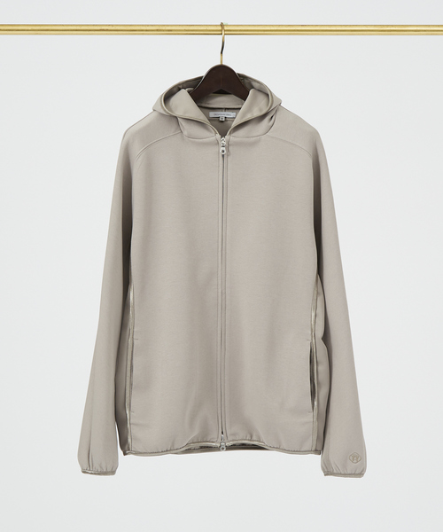DESIGNWORKS(デザインワークス)の「【セットアップ対応】パイピング ジップパーカー(パーカー・メンズ・ネイビー/グレイッシュベージュ/ブラック・50/48/46)」の3枚目の写真