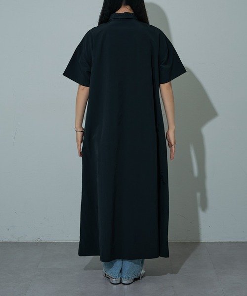 COLONY 2139（コロニートゥーワンスリーナイン）の「ハーフスリーブシャツワンピース（シャツワンピース・レディース・グレー/ブラック・FREE）」の19枚目の写真