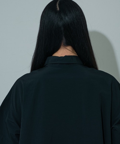 COLONY 2139（コロニートゥーワンスリーナイン）の「ハーフスリーブシャツワンピース（シャツワンピース・レディース・グレー/ブラック・FREE）」の20枚目の写真