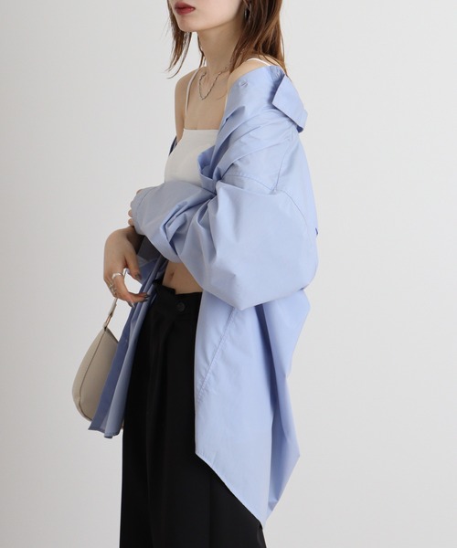 Y/lim(イリム)の「クロップド丈カップ付き細肩紐ベアキャミ(キャミソール・レディース・チャコールグレー/ブラック/オフホワイト・FREE)」の7枚目の写真