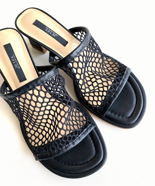 Q（キュー）の「メッシュサンダル（サンダル・レディース・ライトグレー/ブラック・23.5/24.5）」の9枚目の写真