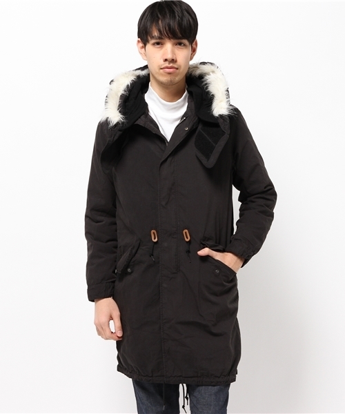 SEVENDAYS=SUNDAY(セブンデイズサンデイ)の「ALPHA M-65 PARKAジャケット(ピーコート・メンズ・ブラック/オリーブ・MEDIUM/LARGE)」の1枚目の写真