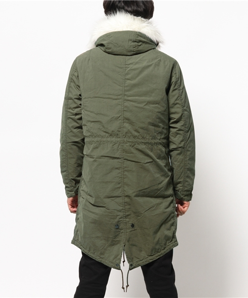 SEVENDAYS=SUNDAY(セブンデイズサンデイ)の「ALPHA M-65 PARKAジャケット(ピーコート・メンズ・ブラック/オリーブ・MEDIUM/LARGE)」の10枚目の写真