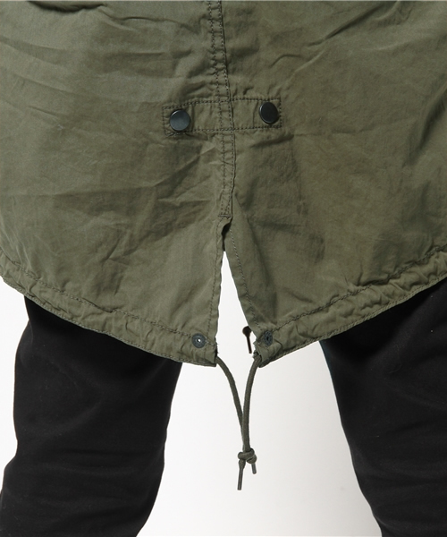 SEVENDAYS=SUNDAY(セブンデイズサンデイ)の「ALPHA M-65 PARKAジャケット(ピーコート・メンズ・ブラック/オリーブ・MEDIUM/LARGE)」の5枚目の写真
