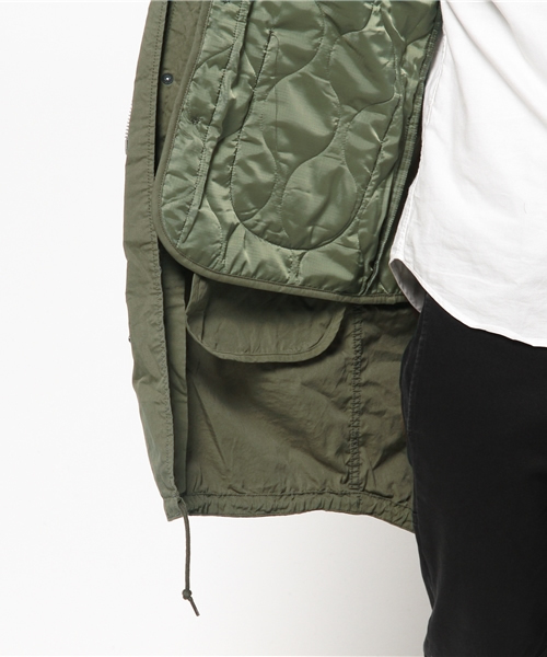 SEVENDAYS=SUNDAY(セブンデイズサンデイ)の「ALPHA M-65 PARKAジャケット(ピーコート・メンズ・ブラック/オリーブ・MEDIUM/LARGE)」の7枚目の写真