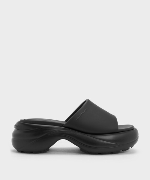 CHARLES & KEITH(チャールズ & キース)の「ワイドストラップカーブプラットフォームスポーツサンダル(サンダル・レディース・シルバー/ブラック/ホワイト・25.5cm/22.5cm/23cm/23.5cm/24.5cm/25cm)」の19枚目の写真