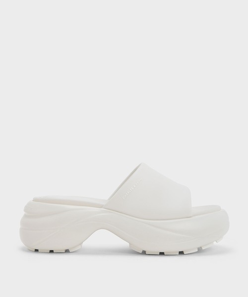 CHARLES & KEITH(チャールズ & キース)の「ワイドストラップカーブプラットフォームスポーツサンダル(サンダル・レディース・シルバー/ブラック/ホワイト・25.5cm/22.5cm/23cm/23.5cm/24.5cm/25cm)」の21枚目の写真