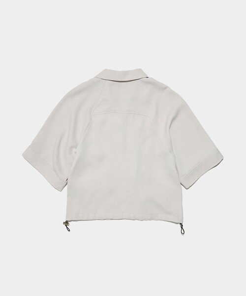 CITY TOKYO(シティトウキョウ)の「<セットアップ対応><2WAY><手洗い可能><接触冷感>ダブルクロスオープンカラーシャツ(シャツ/ブラウス・レディース・ダークグレー/ライトグレー/ネイビー/ブラック・FREE)」の6枚目の写真