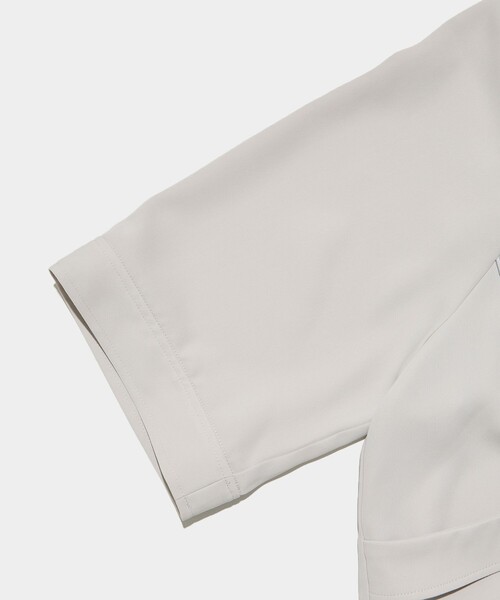 CITY TOKYO(シティトウキョウ)の「<セットアップ対応><2WAY><手洗い可能><接触冷感>ダブルクロスオープンカラーシャツ(シャツ/ブラウス・レディース・ダークグレー/ライトグレー/ネイビー/ブラック・FREE)」の13枚目の写真