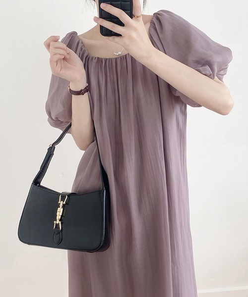 aimoha(アイモハ)の「ランタンスリーブワンピ (SS)(ワンピース・レディース・ベージュ/パープル/グリーン・LARGE/MEDIUM)」の19枚目の写真