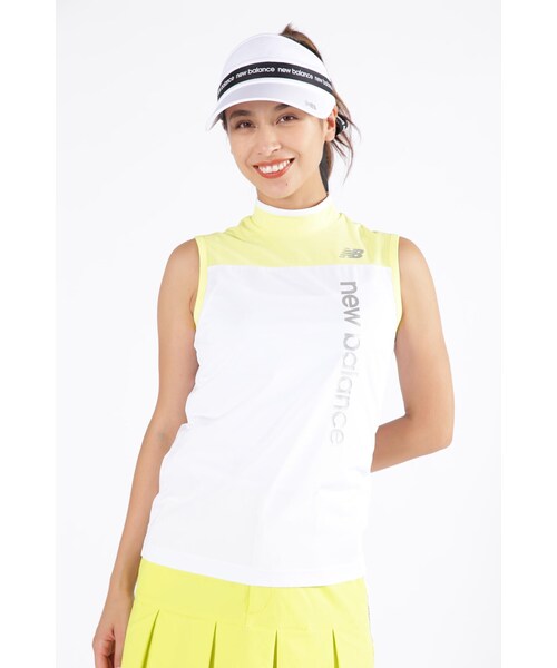 New Balance Golf(ニューバランスゴルフ)の「【new balance golf】スリーブレス モックネック プルオーバー (WOMENS SPORT)(Tシャツ/カットソー・レディース・ホワイト/ブラック/ベージュ系その他・MEDIUM/LARGE/SMALL)」の2枚目の写真