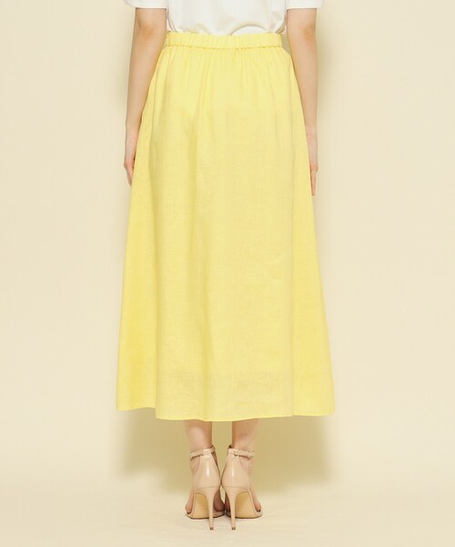 【セール】【洗える／麻素材／清涼感／シアー感】すっきり見えで甘すぎない、女性らしいフレアスカート（スカート）｜COUP DE CHANCE（クードシャンス）
