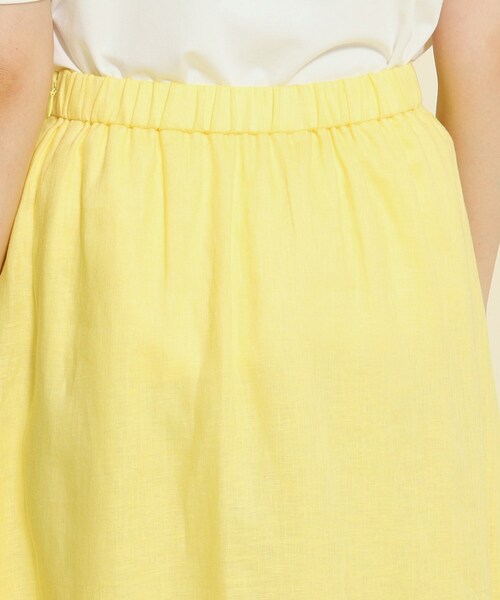 【セール】【洗える／麻素材／清涼感／シアー感】すっきり見えで甘すぎない、女性らしいフレアスカート（スカート）｜COUP DE CHANCE（クードシャンス）