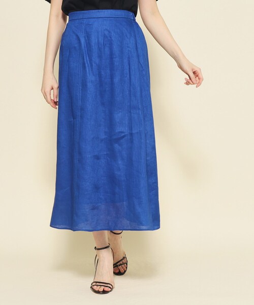 【セール】【洗える／麻素材／清涼感／シアー感】すっきり見えで甘すぎない、女性らしいフレアスカート（スカート）｜COUP DE CHANCE（クードシャンス）