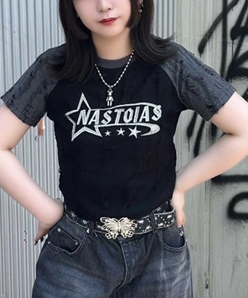 ☆AMI☆ TS Logo 半袖 Tシャツ 正規品 二軍のボス おもしろTシャツ 半袖Tシャツ コットン AW-OMO0125