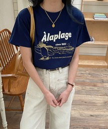 ロゴイラストTシャツ