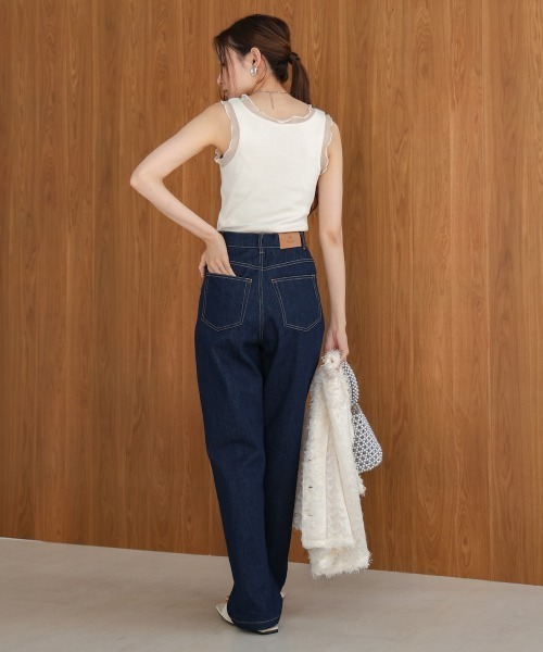 Bab（バブ）の「シアーラインタンクトップ（タンクトップ・レディース・ホワイト系その他/ブラック/グレイッシュベージュ/ブルー・FREE）」の11枚目の写真