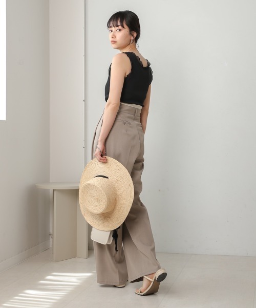 Bab（バブ）の「シアーラインタンクトップ（タンクトップ・レディース・ホワイト系その他/ブラック/グレイッシュベージュ/ブルー・FREE）」の17枚目の写真