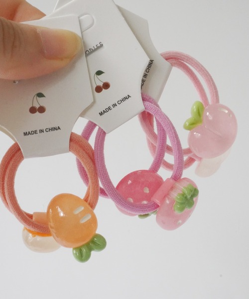 hymy（ヒュミュ）の「【 hymy-ヒュミュ- 】 クリア フルーツ 10個セット ヘアゴム ( kids )（ヘアゴム・キッズ・その他/その他1・FREE）」の3枚目の写真