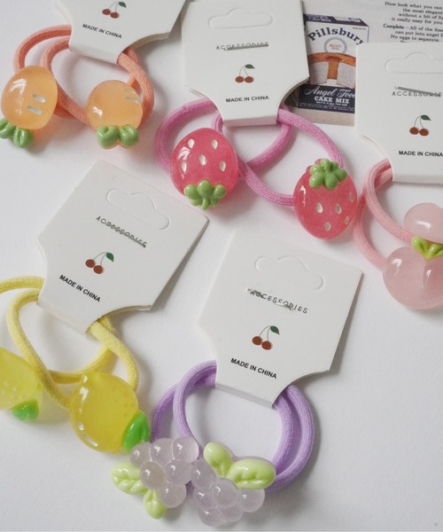 hymy（ヒュミュ）の「【 hymy-ヒュミュ- 】 クリア フルーツ 10個セット ヘアゴム ( kids )（ヘアゴム・キッズ・その他/その他1・FREE）」の6枚目の写真