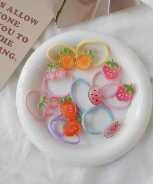 hymy（ヒュミュ）の「【 hymy-ヒュミュ- 】 クリア フルーツ 10個セット ヘアゴム ( kids )（ヘアゴム・キッズ・その他/その他1・FREE）」の7枚目の写真