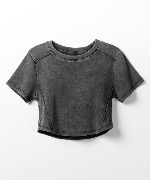 me+em select（ミームセレクト）の「ヴィンテージショートリブＴシャツ ／ vintage short  lib T-shirt（Tシャツ/カットソー・レディース・ブラック・FREE）」の13枚目の写真