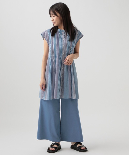 Elura（エルーラ）の「【低身長サイズ Elkotona】コトナサラサラサマーデニムワイド/123980（デニムパンツ・レディース・ライトブルー/ネイビー・FREE）」の16枚目の写真