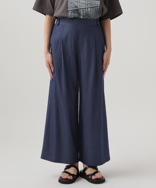 Elura（エルーラ）の「【低身長サイズ Elkotona】コトナサラサラサマーデニムワイド/123980（デニムパンツ・レディース・ライトブルー/ネイビー・FREE）」の12枚目の写真