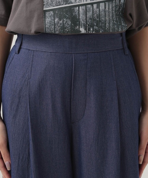 Elura（エルーラ）の「【低身長サイズ Elkotona】コトナサラサラサマーデニムワイド/123980（デニムパンツ・レディース・ライトブルー/ネイビー・FREE）」の9枚目の写真