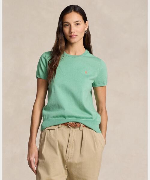 【セール】コットンブレンド ショートスリーブ セーター（ニット/セーター）｜POLO RALPH LAUREN（ポロ ラルフ ローレン）