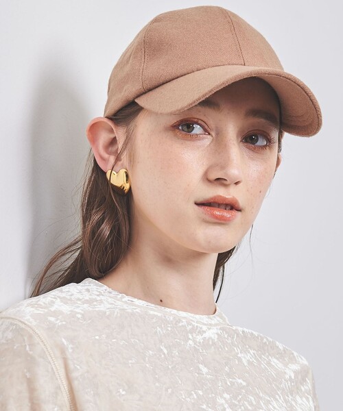 UNITED ARROWS(ユナイテッドアローズ)の「フランネル キャップ UV(キャップ・レディース・ダークグレー/ワインレッド/ベージュ/ブラック・FREE)」の3枚目の写真